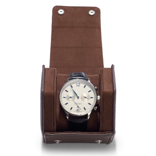 Single Watch Box Brown Hexagonal