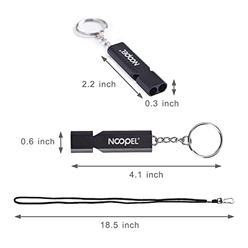 Emergency Whistles Lifeguard Safety Whistle with Lanyard and Keychain for Outdoor Camping Hiking Boating Hunting Fishing Kayak Kids Rescue Signaling Loud Survival Whistle