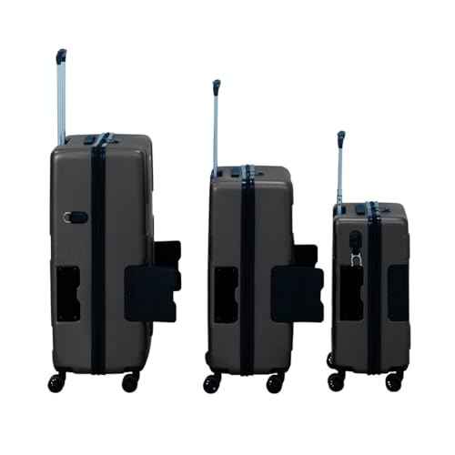 Patented Connecting Hard Shell 3 Piece Luggage Set (3 Count)