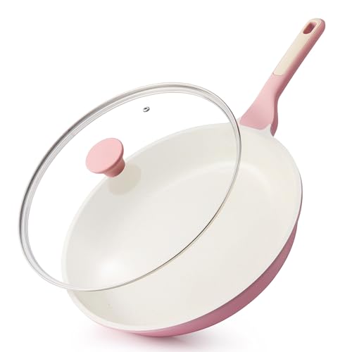10In Nonstick Ceramic Frying Pan with Lid
