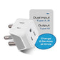 South Africa Namibia Travel Adapter Plug with Dual Usa Input (3 Count)
