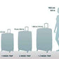 Omni PC Hardside Expandable Luggage with Spinner Wheels (3 Pieces)