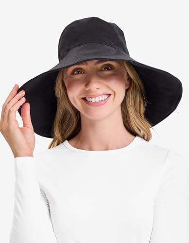 Women's Ultra Wide Cotton Linen Hat UPF 50+