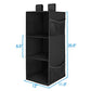 3 Shelf Hanging Closet Organizer with 2 Velcro