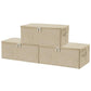 Fabric Storage Bins with Zipper Lids (3 Count)