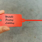 100pcs Reusable Blank Plastic Tags Ties Key Tags 1.45"*2.48" Serrated Tension Sealing Strap with Large Label Plastic Tie Mark Label Waterproof Hang Sign Write on Tag