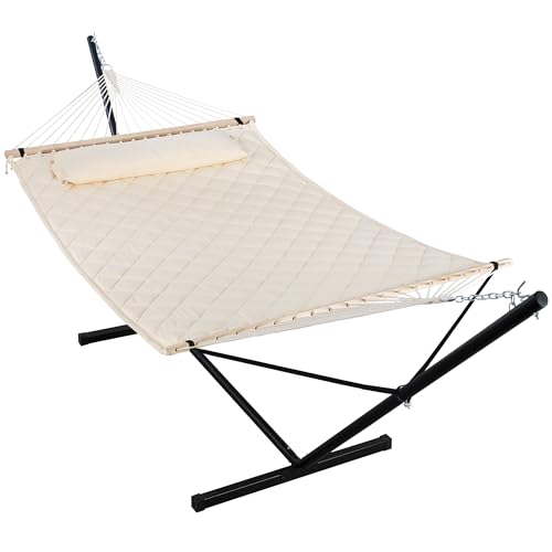Outdoor Hammock Heavy Duty Hammock with 12 Feet Steel Stand