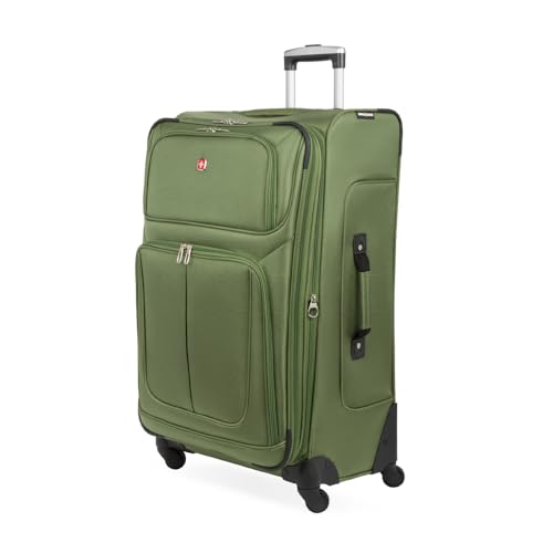 Sion Softside Expandable Spinner Luggage Durable Lightweight Travel Suitcase