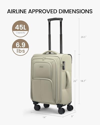 Carry On Luggage 22x14x9 Airline Approved