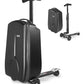 Scooter Suitcase for Kids Detachable & Foldable Carry On Suitcase