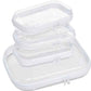 3PCS Clear Hard Plastic Zipper Case (3 Count)