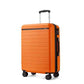 Checked Suitcase 24in Expandable ABS+PC Side Handles luggage Orange