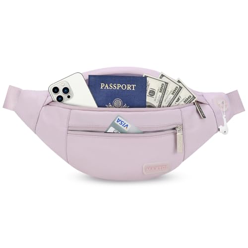 Large Purple Crossbody Fanny Pack for Women Belt Bag fits All Phones
