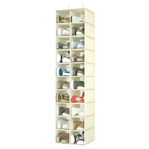 20 Section Hanging Shoe Organizer for Closet