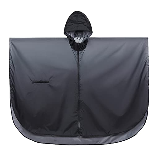 Adults Rain Poncho Waterproof Raincoat Women Gradient Hood with Pocket