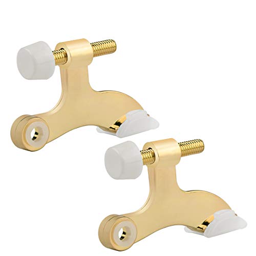2 Pack Hinge Pin Bright Brass Door Stopper (2 Count)
