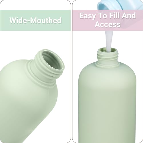 Plastic Leak Proof Travel Bottles for Toiletries (3 Count)