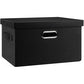 Medium 15" 21 Quart Collapsible Stackable Storage Bins with Lids