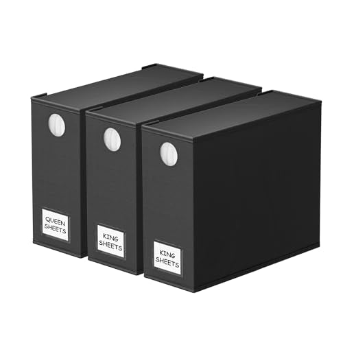 3 Pack Bed Sheet Organizers and Storage (3 Count)