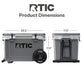 52 QT Ultra Light Wheeled Hard Cooler