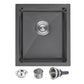 15×17 Inch Black Bar Sink