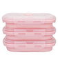 3piece Collapsible Food Storage Containers with Lids (3 Count)