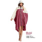 Adult Rain Poncho Waterproof Hooded Zipper Raincoat with Pockets