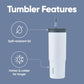 Tumbler Stainless Steel Water Bottle 24 oz The Great Blue