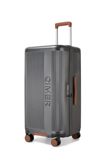 26 Inch Checked Luggage with Cup Holder