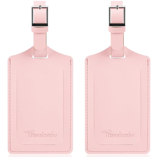 2 Pack Luggage Tags for Suitcases Airplane Travel Essentials (2 Count)