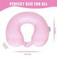 Travel Neck Pillow 100% Pure Memory Foam Airplane Pillow for Head Support