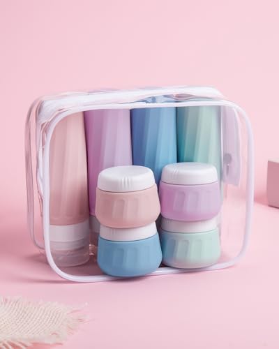 Travel Bottles for Toiletries 8 Pack (8 Count)