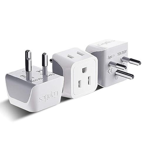 Thailand Travel Adapter with Dual Usa Input (3 Count)