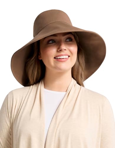 Women's Ultra Wide Cotton Linen Hat UPF 50+