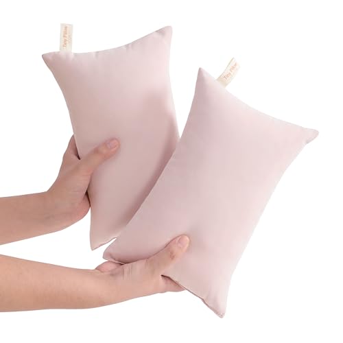 Tiny Pillows Down Alternative 7"x11" Microfiber Mini Pillow for Travel (2 Count)