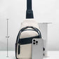 Large Sling Bag for Women Crossbody Purse Leather Fashionable Trendy Chest Bag for Travel