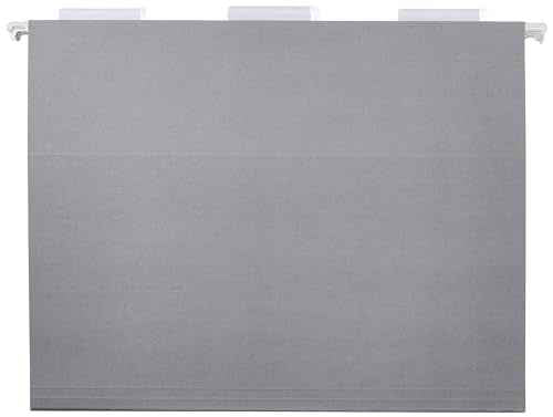 Hanging File Folders with Adjustable Tabs for Document Organization (25 Count)