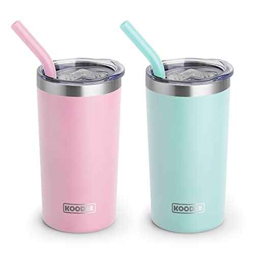 Tumbler with Lids and Straws (2 Count)