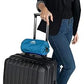 Ultra Compact Travel Blanket Pillow 2 Pack Airplane Peacock Teal (2 Count)