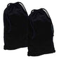 Cloth Bags Black Duster Flannel Boot Storage with Drawstring Closure (2 Count)