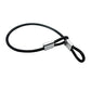 5 Pcs 4mm Wire 36 inch Vinyl Coated Stainless Steel Cable with Loops Short Wire Rope Lanyard Lock Security Chain Link for Outdoor Gates (5 Count)