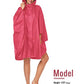 Unisex Rain Poncho Hooded Waterproof Raincoat for Adults Women