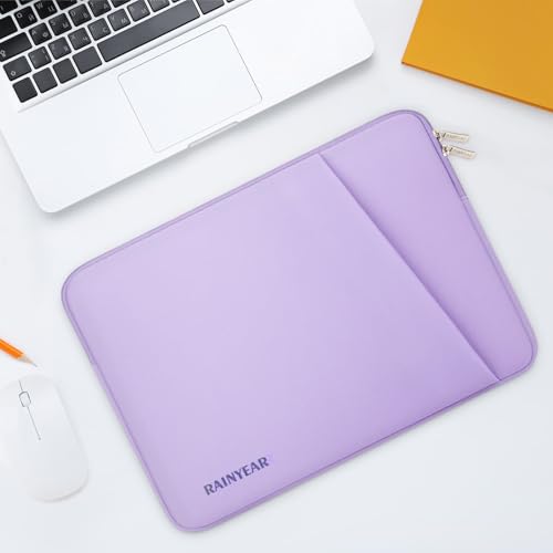 RAINYEAR 15.6 Inch Laptop Sleeve Padded Case Cover with Pocket