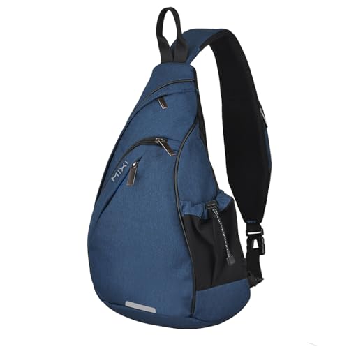 Sling Bag Men Backpack Unisex One Shoulder Bag Hiking Travel Backpack Crossbody with USB Port for Men Women Versatile Casual Daypack