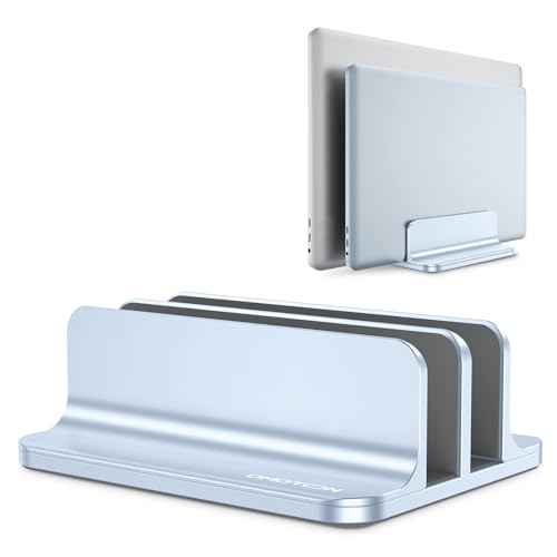 Dual Vertical Desk Laptop Stand Holder