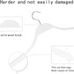 Slim Wooden Hangers with Extra Soft Non (30 Count)