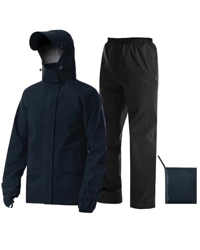 Rain Suit Waterproof Breathable Lightweight 2 (2 Count)