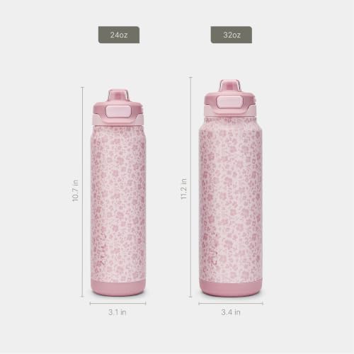 Powerfill Pro 24oz Stainless Steel Sip or Chug Water Bottle