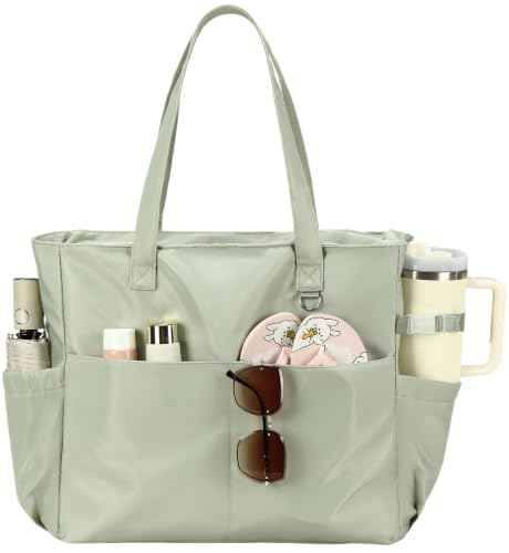 Waterproof Beach Tote Pool Bags for Women Ladies Extra Large Carry On Bag With Wet Compartment for Weekender Travel