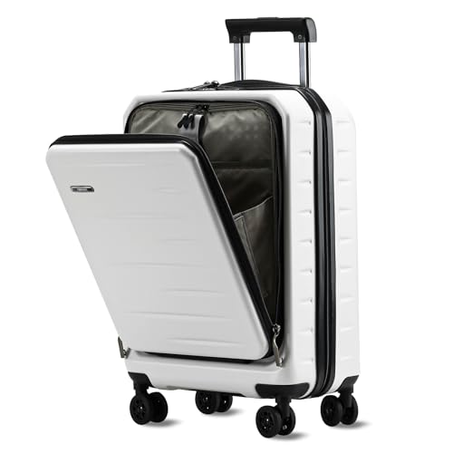 20 Inch Carry On Luggage 22×14×9 Airline Approved with Front Pocket